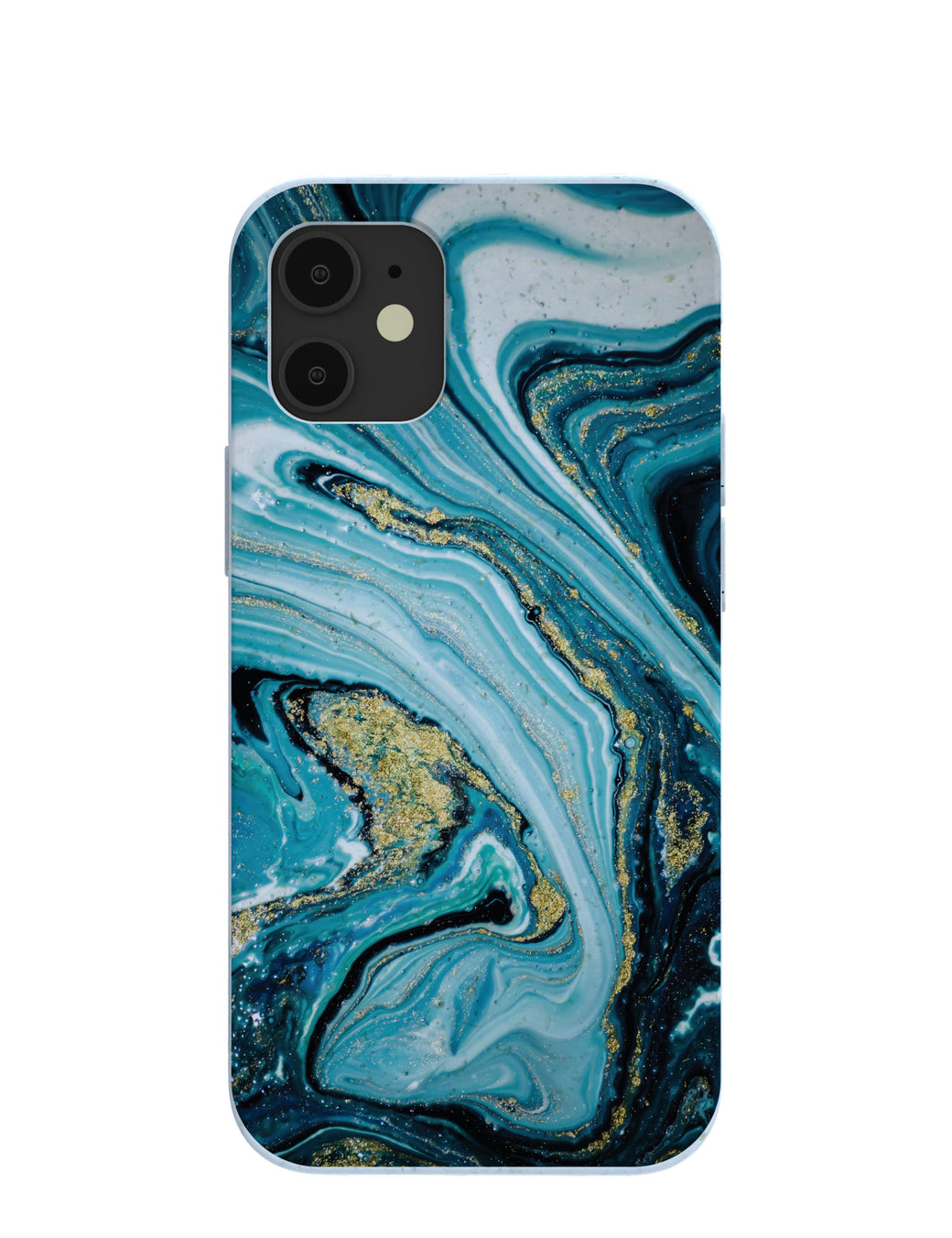 Powder Blue Marble iPhone 12 Mini Case