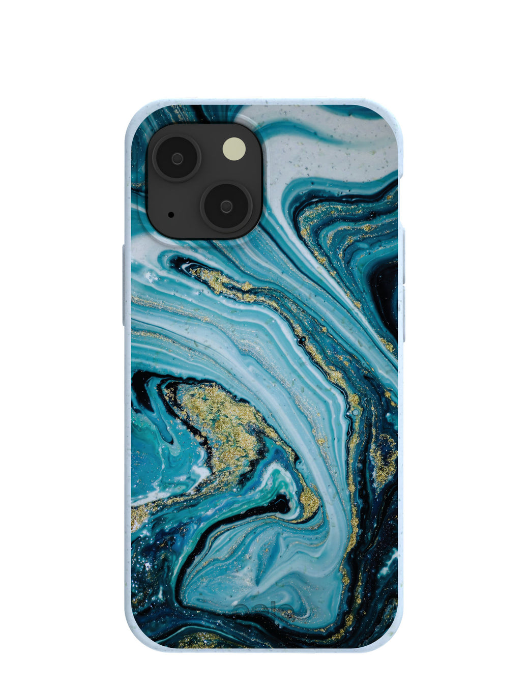 Powder Blue Marble iPhone 13 Mini Case