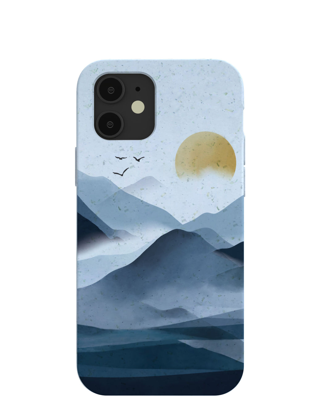 Powder Blue Misty Mountains iPhone 12/ iPhone 12 Pro Case