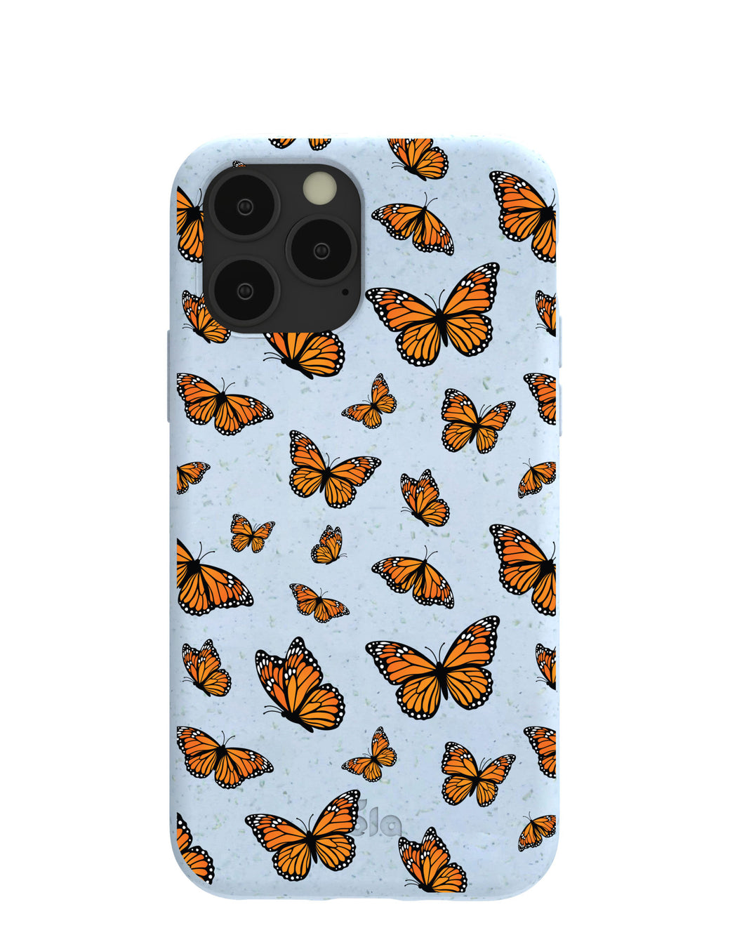 Powder Blue Monarchs in flight iPhone 11 Pro Case