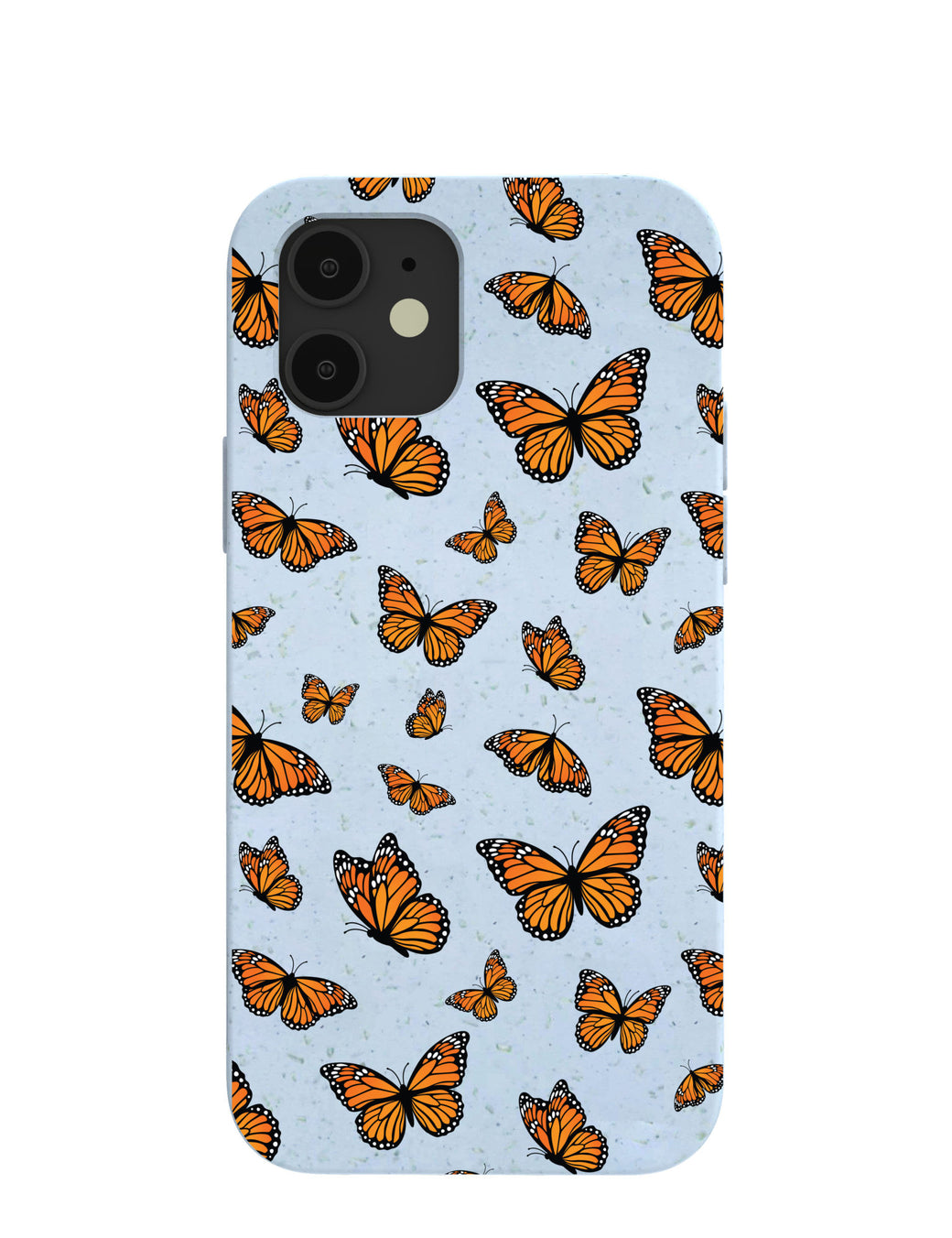 Powder Blue Monarchs in flight iPhone 12/ iPhone 12 Pro Case