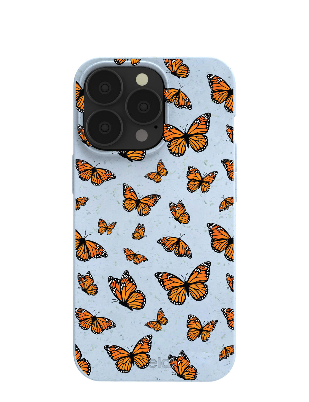 Powder Blue Monarchs in flight iPhone 13 Pro Case
