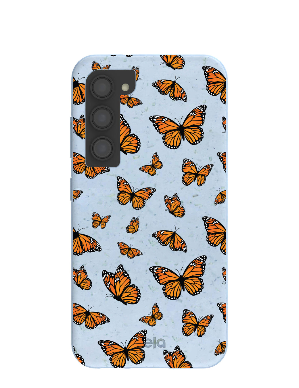 Powder Blue Monarchs in flight Samsung Galaxy S23 Case