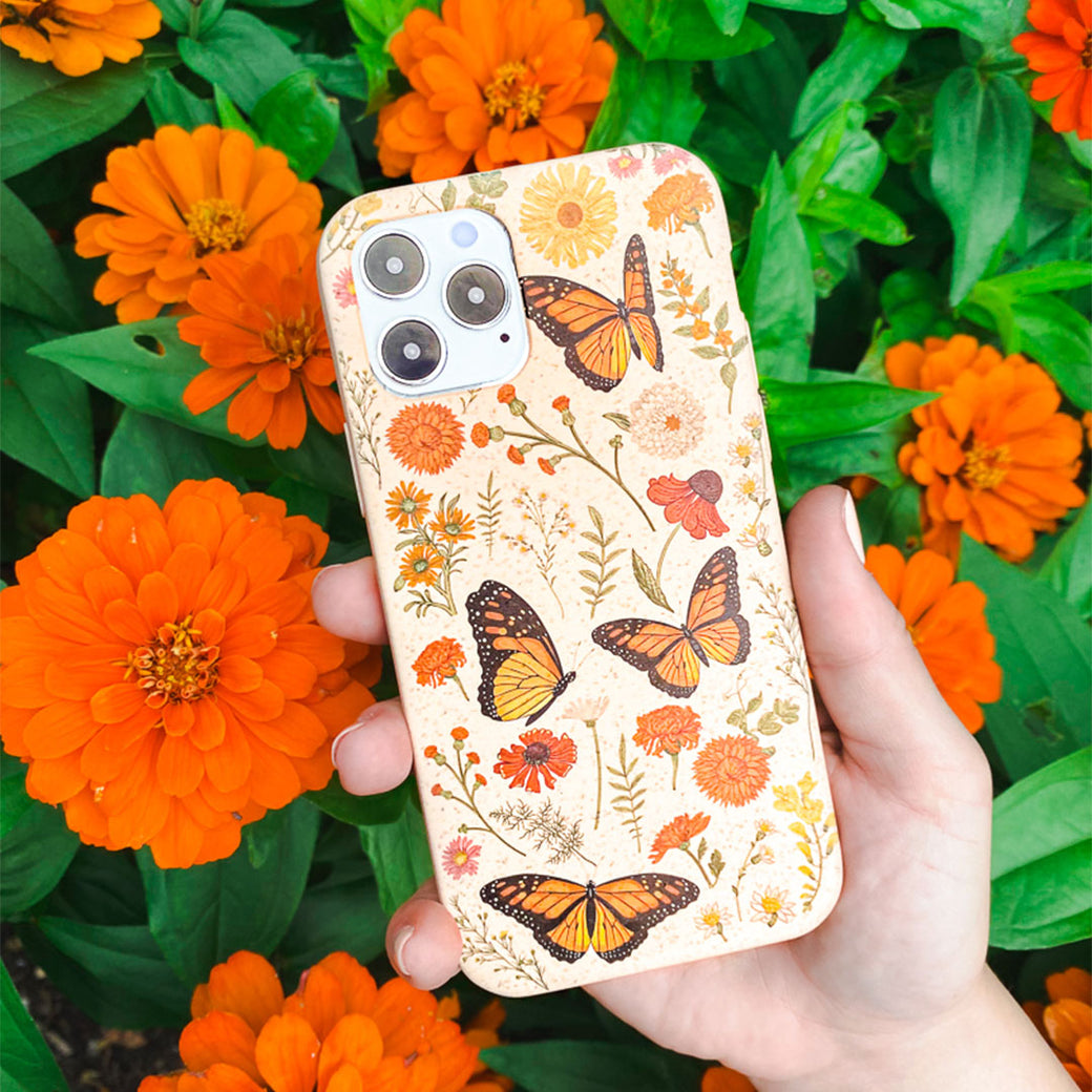 Seashell Monarch Butterfly iPhone 12 Pro Max Case