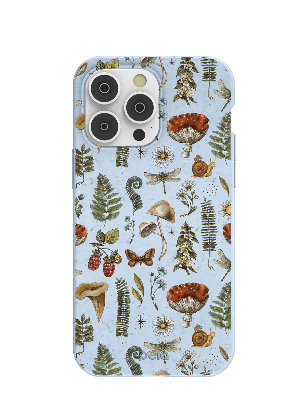 Powder Blue Nature walks iPhone 14 Pro Max Case with MagSafe Module