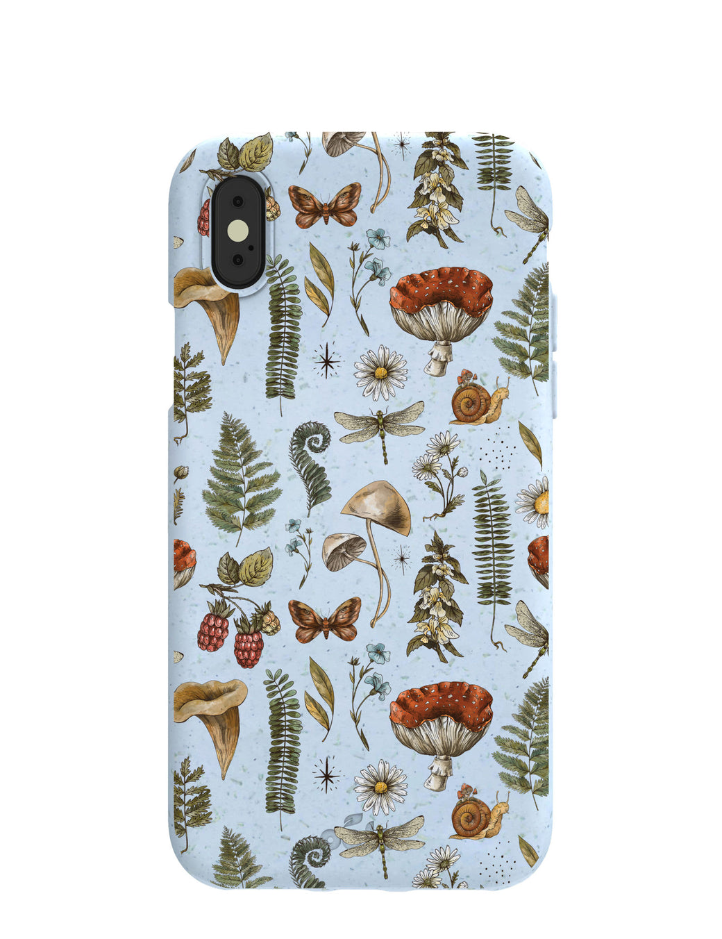 Powder Blue Nature walks iPhone X Case