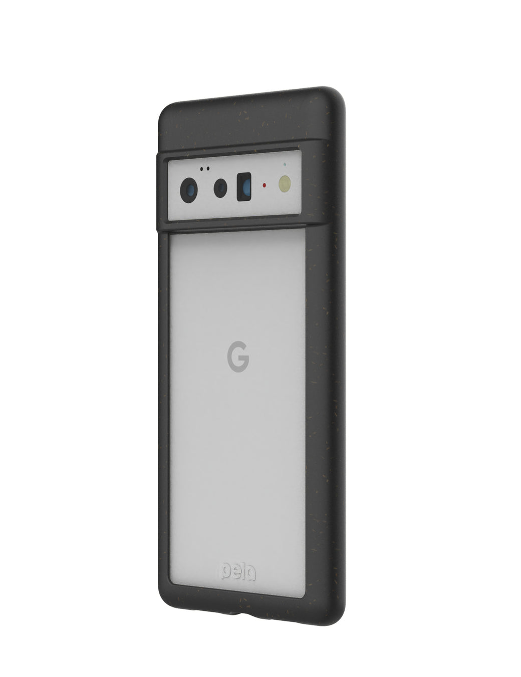 Clear Google Pixel 6 Pro Case with Black Ridge