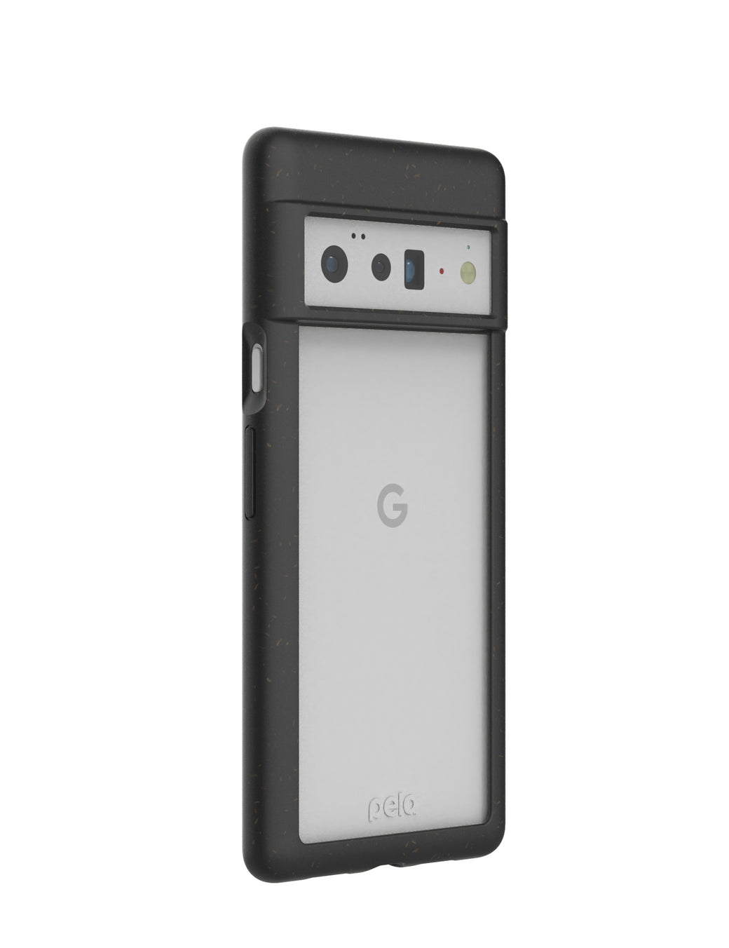 Clear Google Pixel 6 Pro Case with Black Ridge