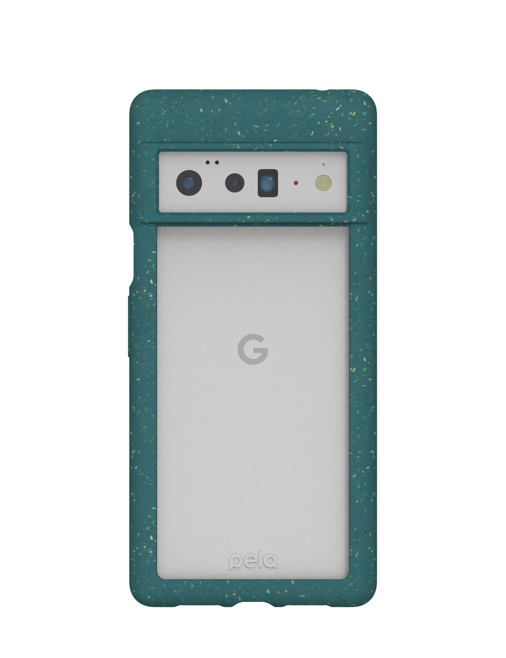 Clear Google Pixel 6 Pro Case with Green Ridge