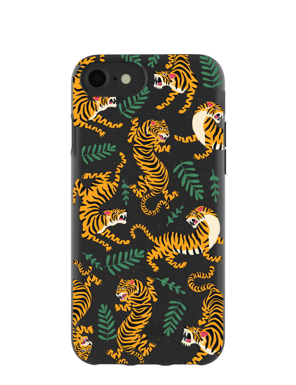 Black Playful Tigers iPhone 6/6s/7/8/SE Case