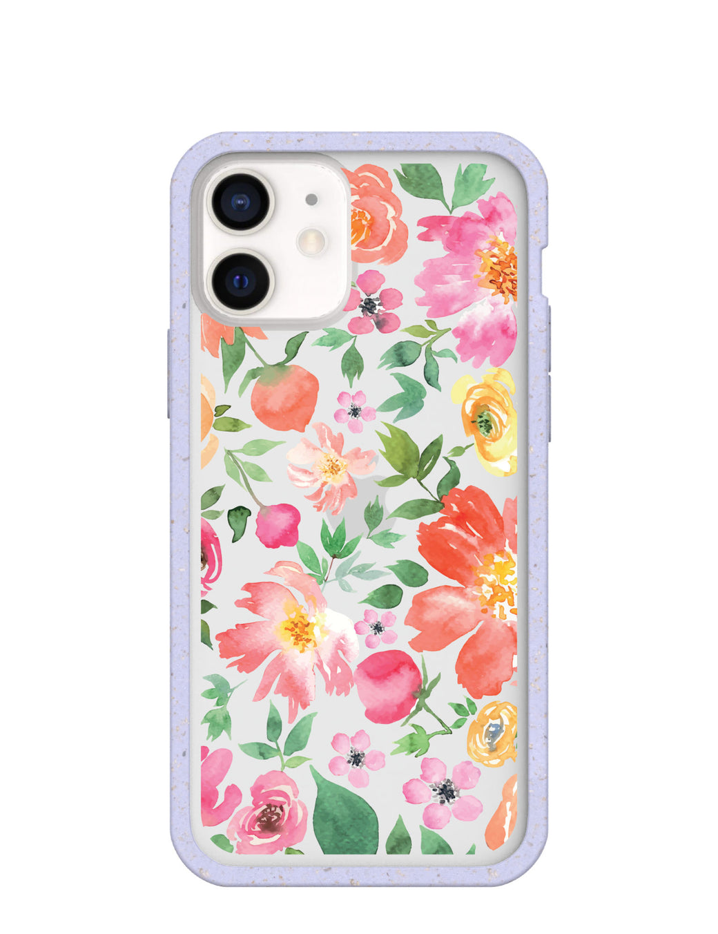 Clear Prairie Florals iPhone 12/ iPhone 12 Pro Case With Lavender Ridge