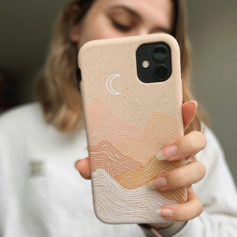 Seashell Pink Peaks Google Pixel 4a Case