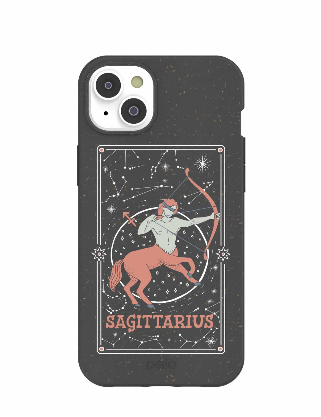 Black Sagittarius iPhone 14 Plus Case with MagSafe Module