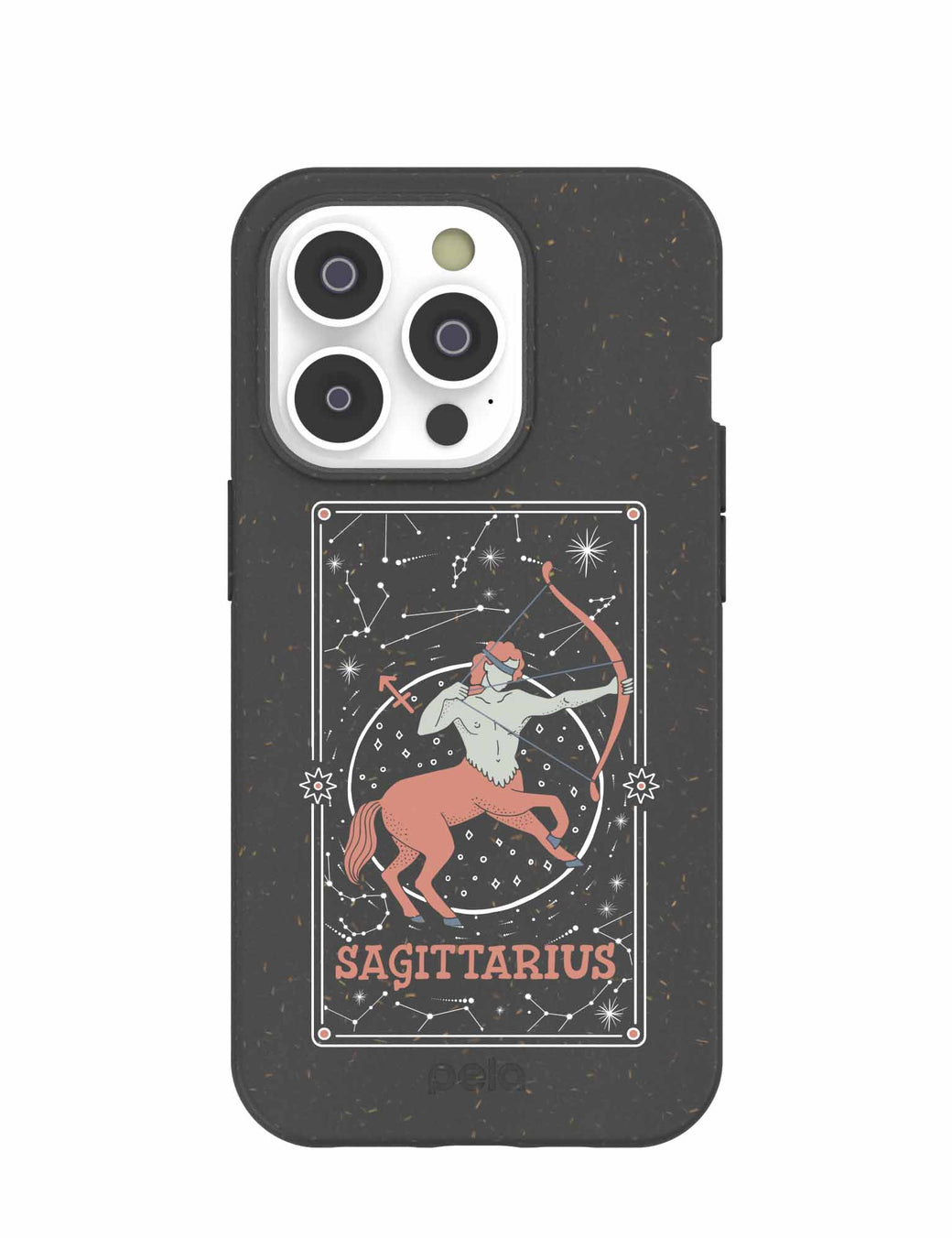 Black Sagittarius iPhone 14 Pro Case with MagSafe Module
