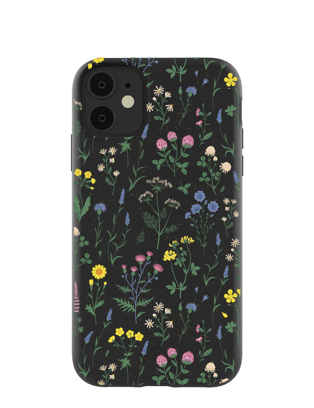 Black Shadow Blooms iPhone 11 Case