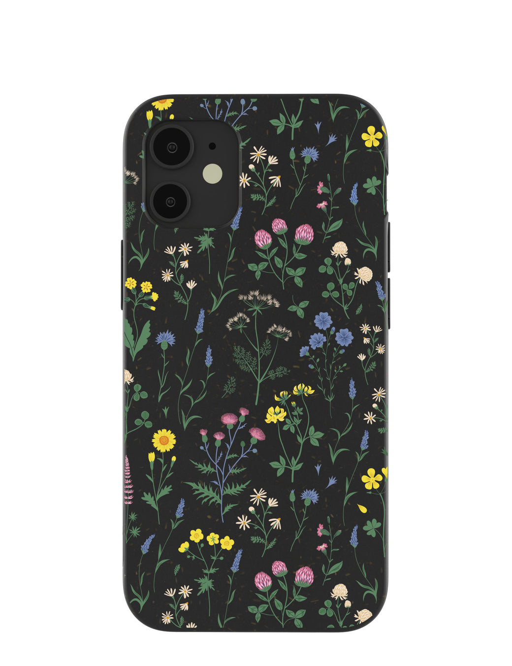 Black Shadow Blooms iPhone 12 Mini Case