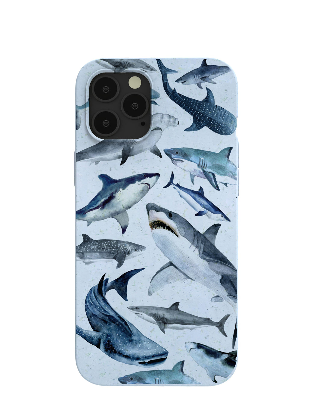 Powder Blue Sharks iPhone 12 Pro Max Case