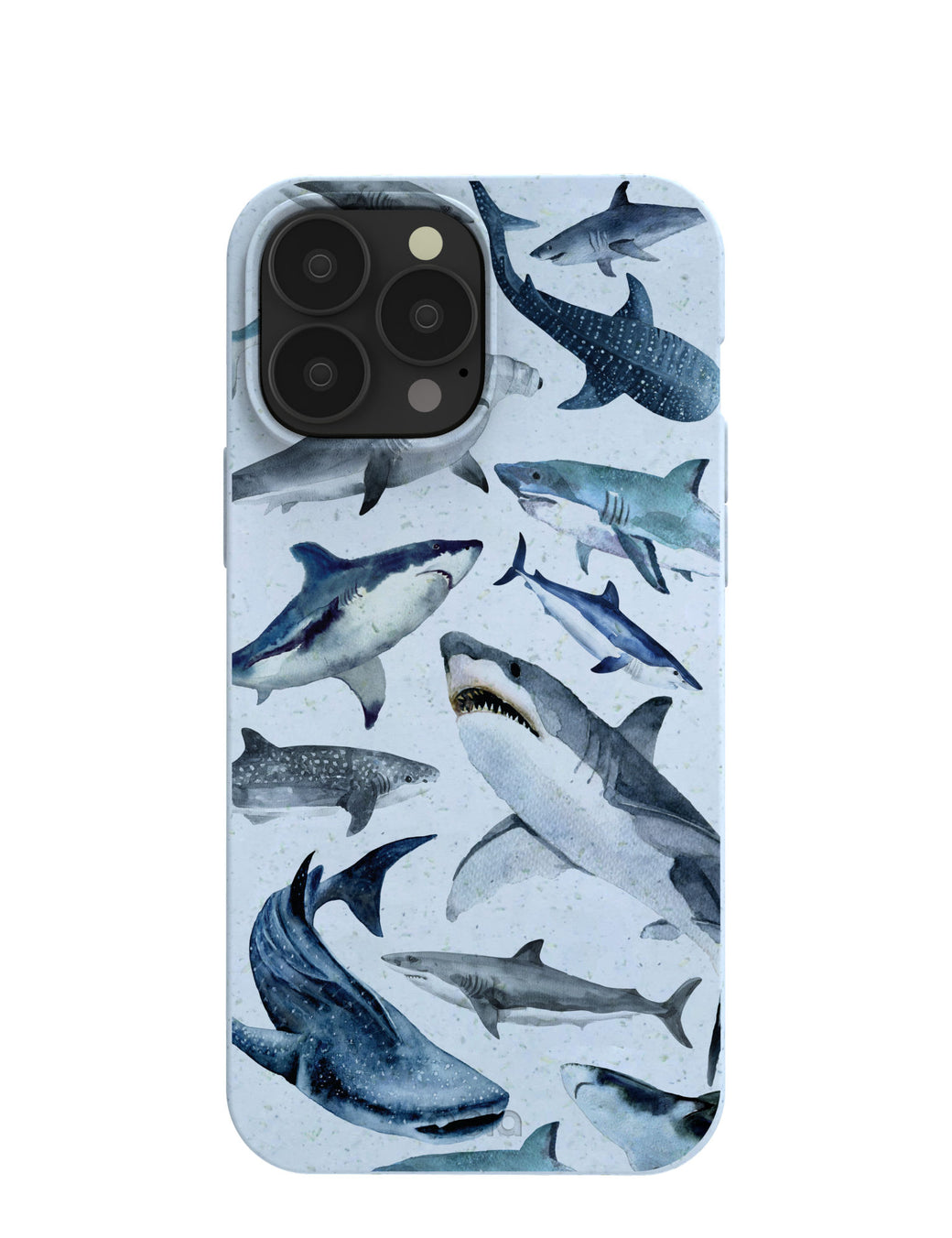 Powder Blue Sharks iPhone 13 Pro Max Case