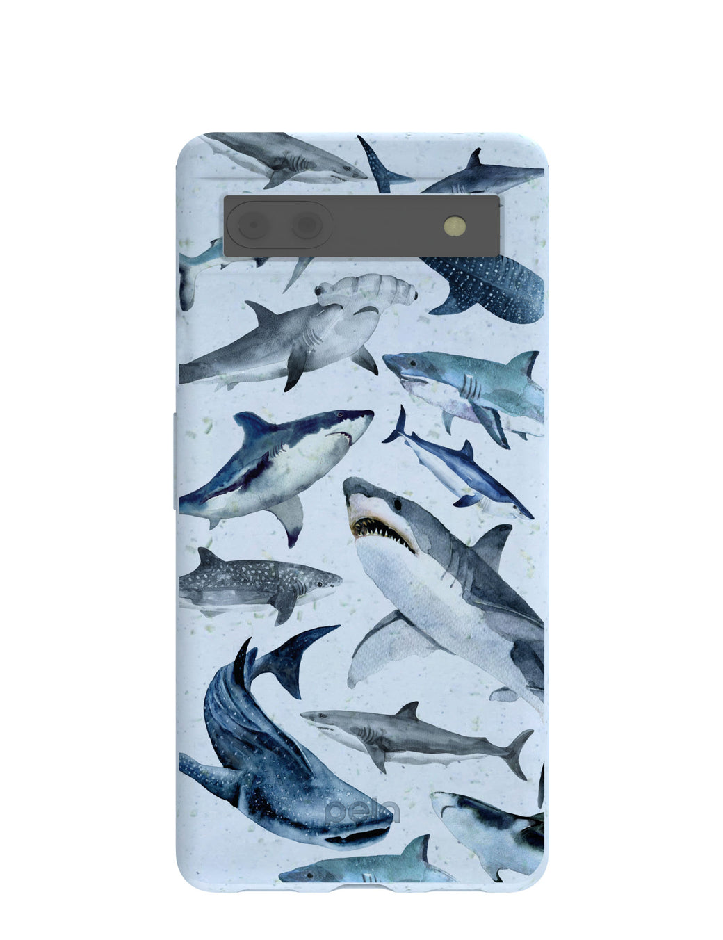 Powder Blue Sharks Google Pixel 6a Case