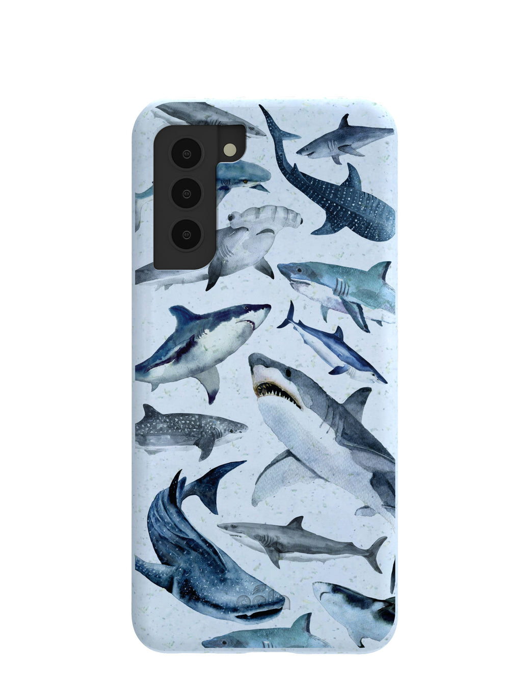 Powder Blue Sharks Samsung Galaxy S21 Case