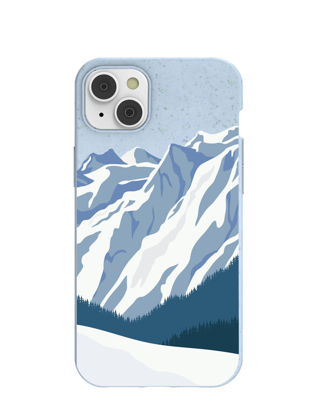 Powder Blue Slopes Calling iPhone 14 Plus Case with MagSafe Module