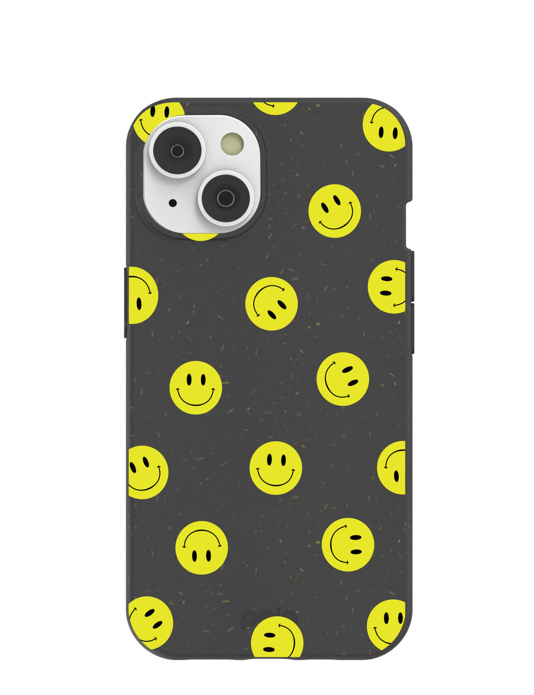 Black Smiley iPhone 14 Case with MagSafe Module