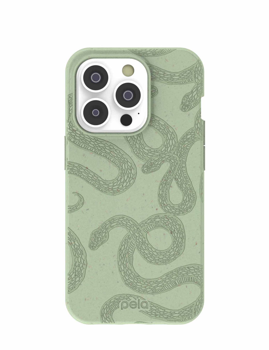Sage Green Snaky iPhone 14 Pro Case with MagSafe Module