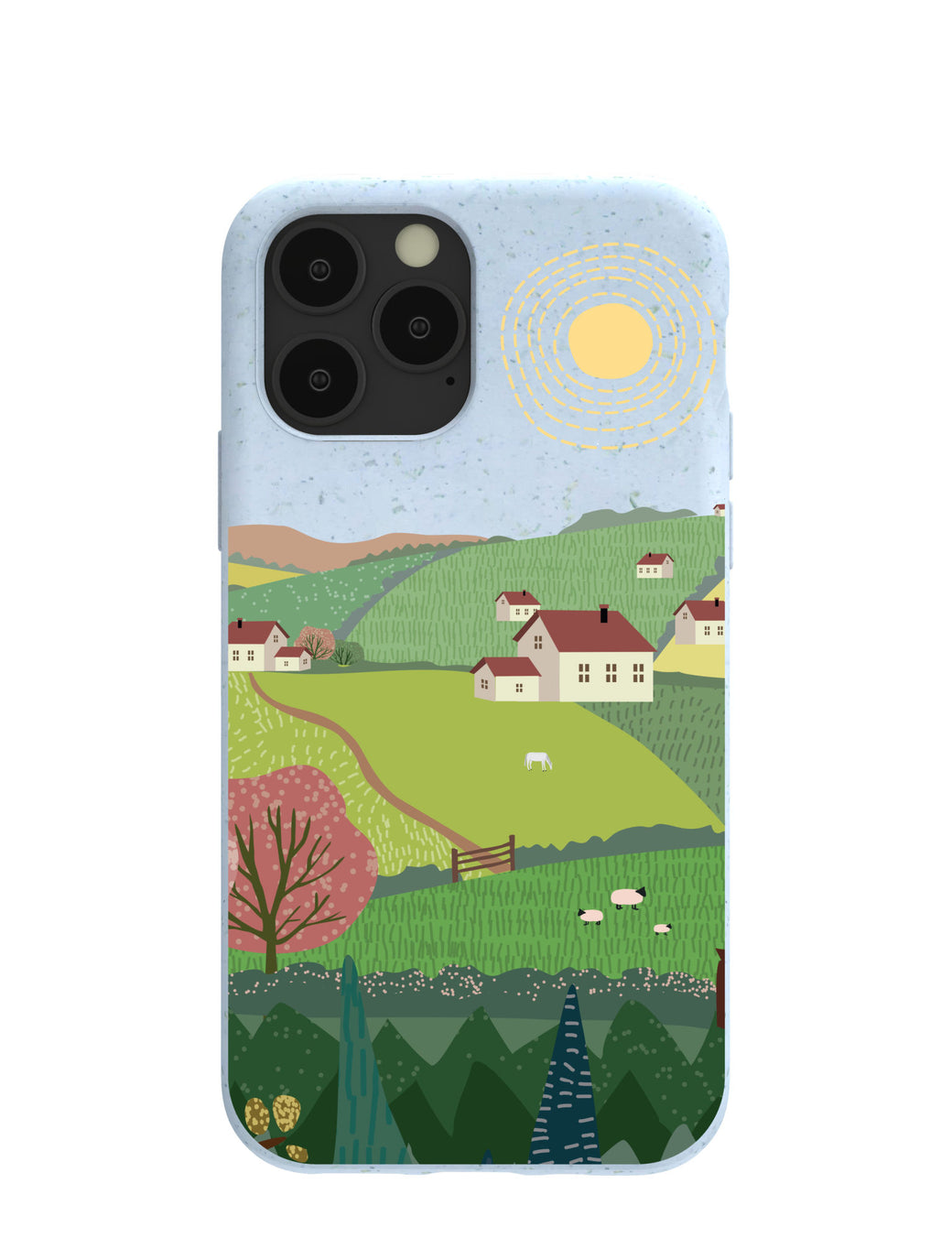 Powder Blue Sunny Countryside iPhone 11 Pro Case