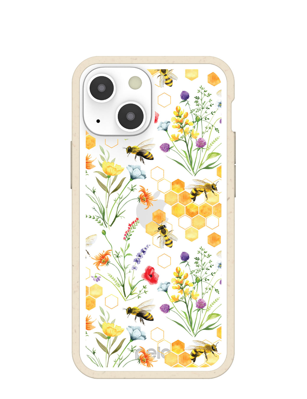 Clear Sweet Bees iPhone 13 Mini Case With London Fog Ridge