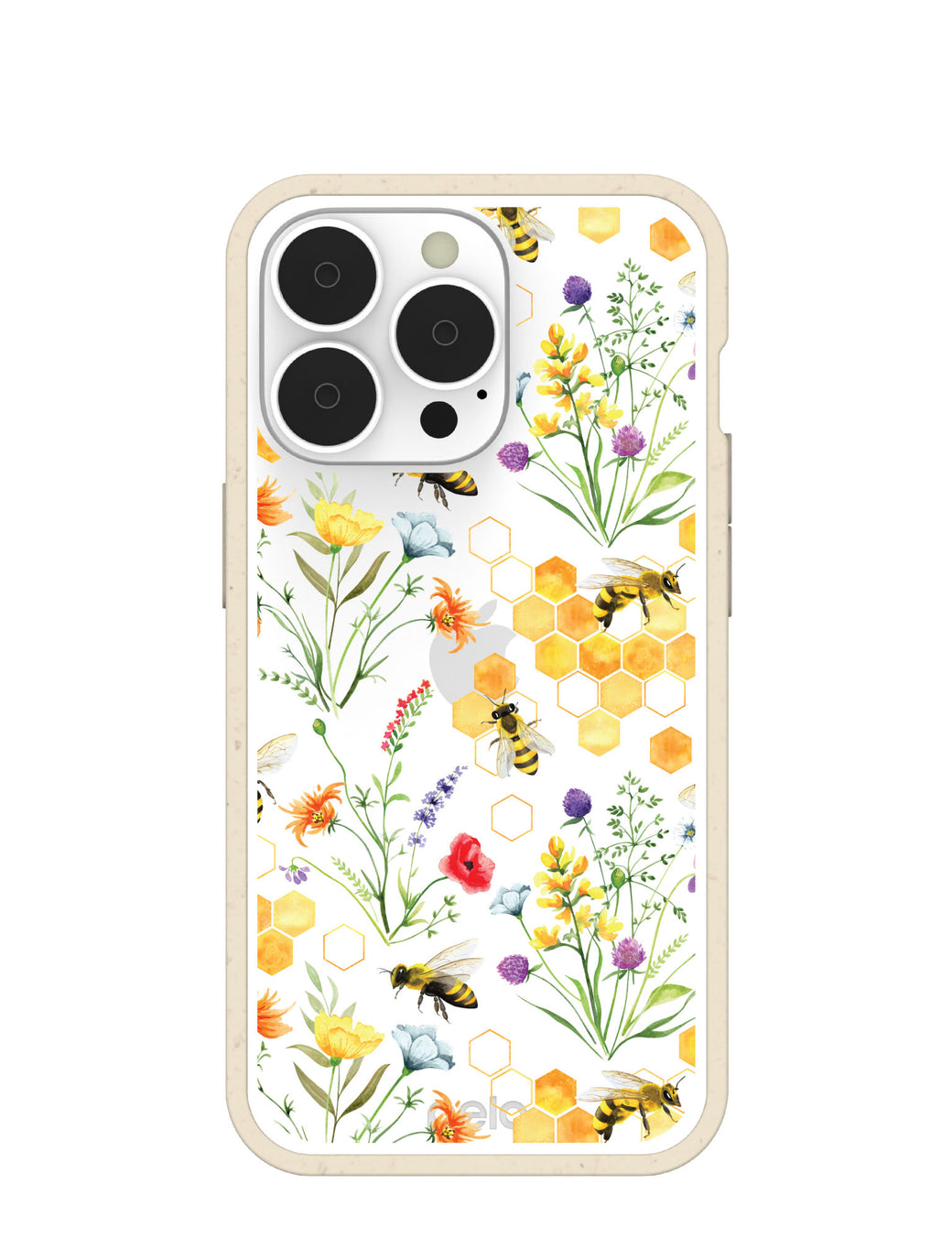 Clear Sweet Bees iPhone 13 Pro Case With London Fog Ridge