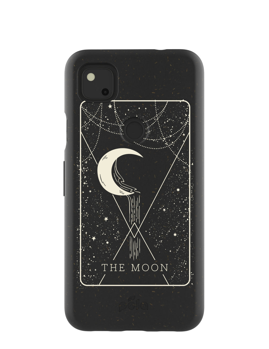 Black The Moon Google Pixel 4a Case