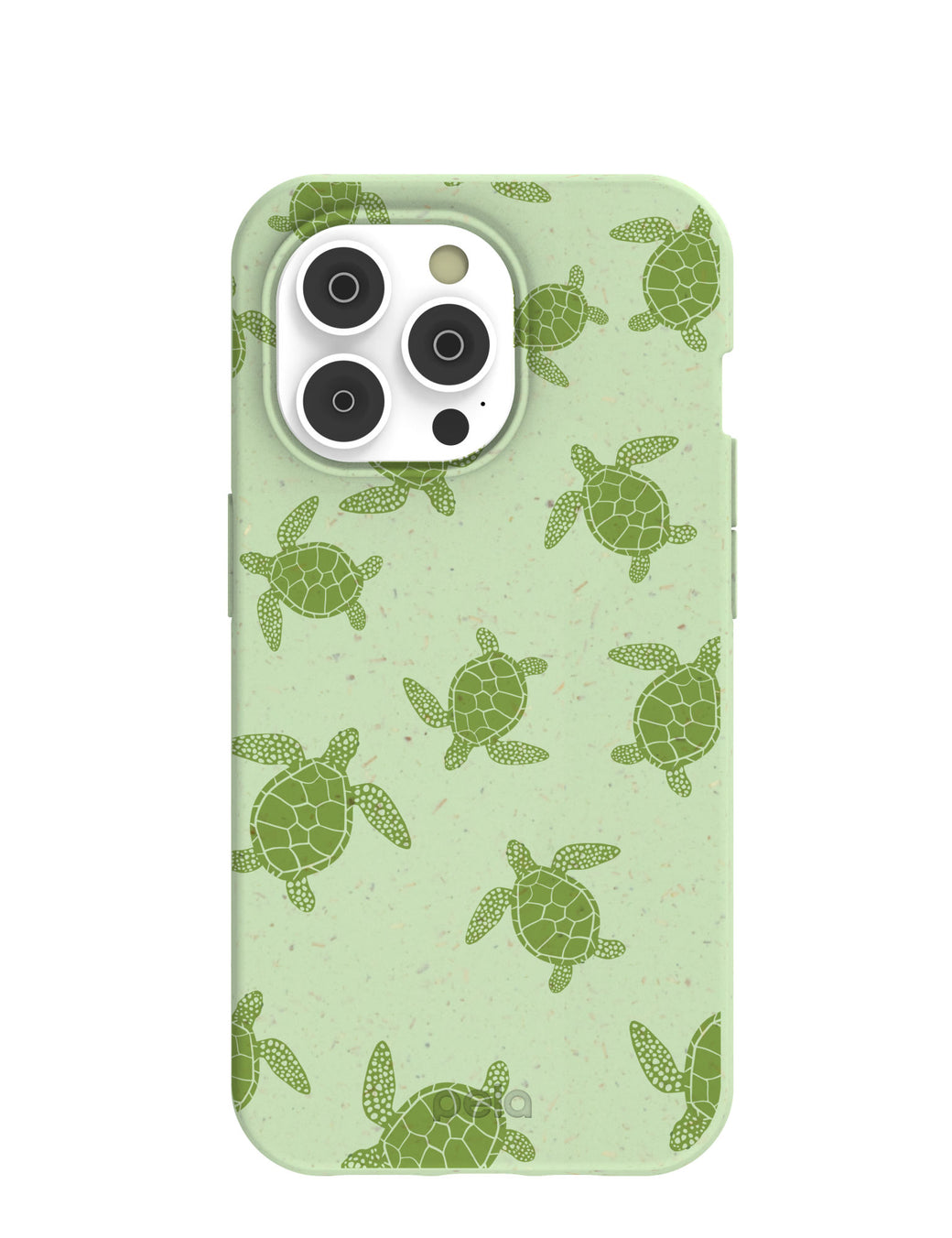 Sage Green Tiny Turtles iPhone 14 Pro Case with MagSafe Module