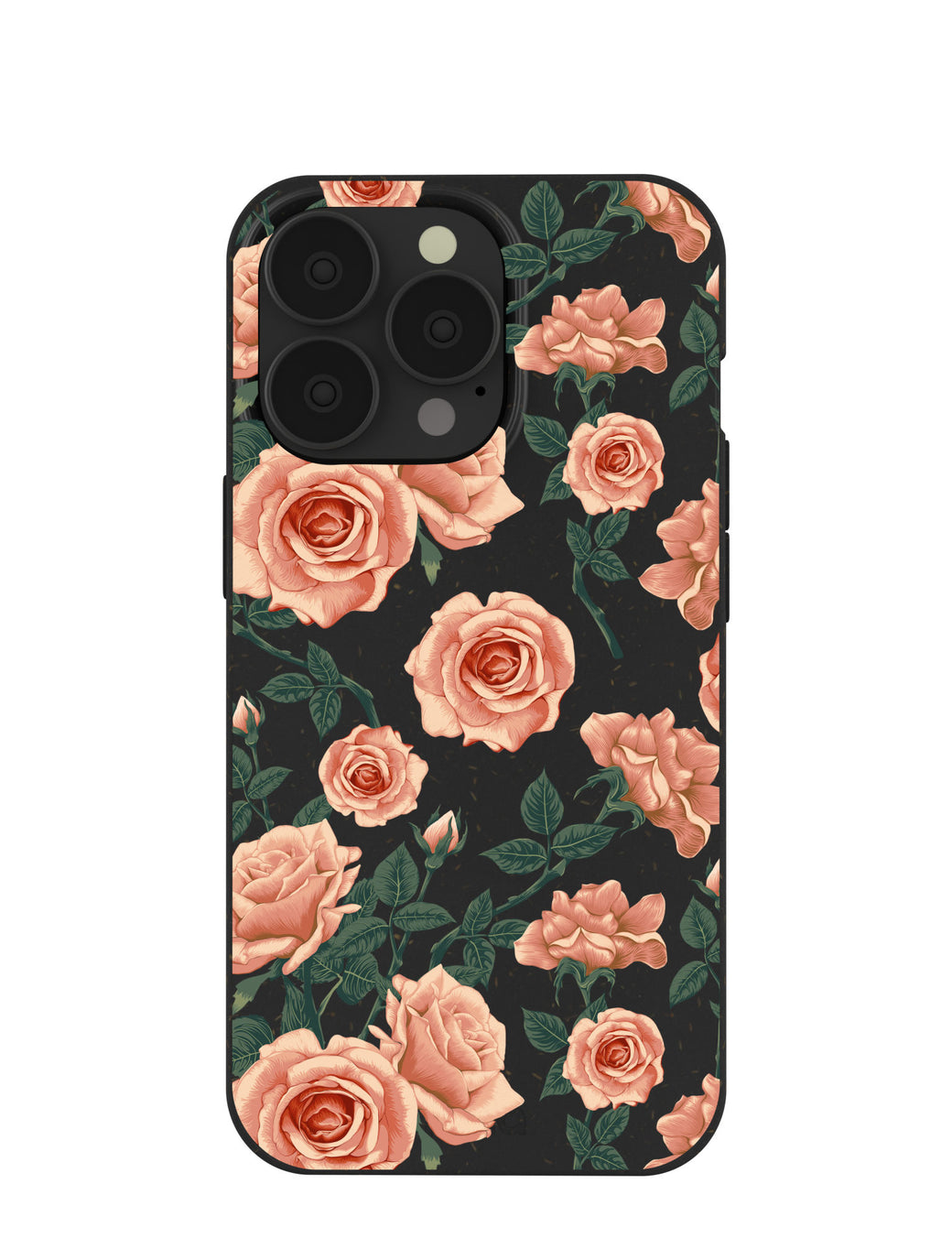 Black Vintage roses iPhone 13 Pro Case