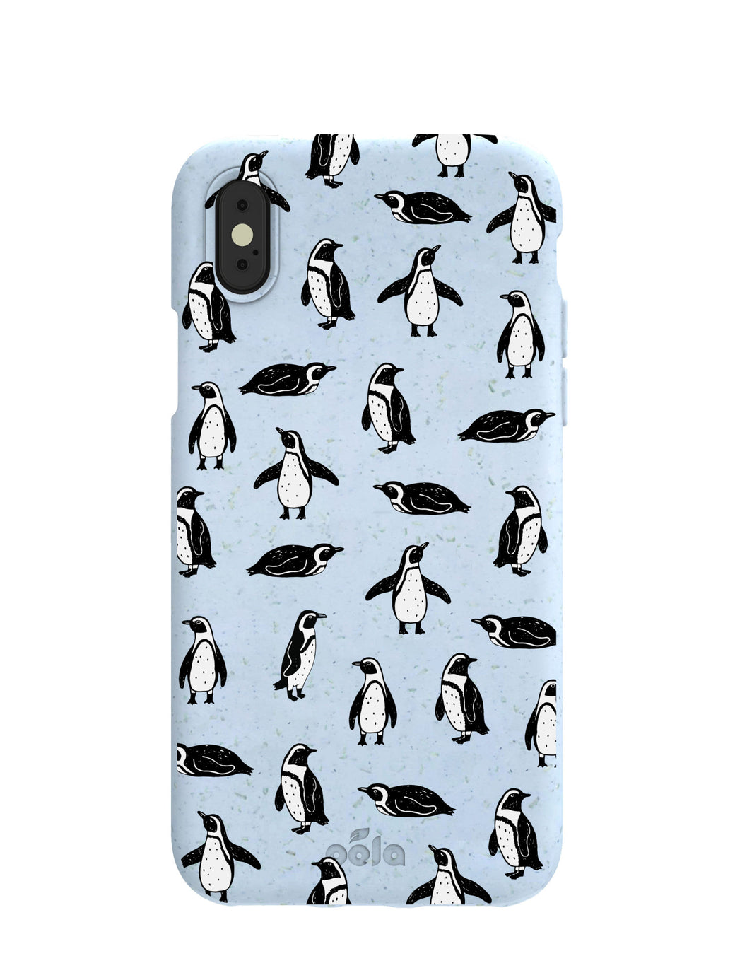 Powder Blue Waddles iPhone X Case
