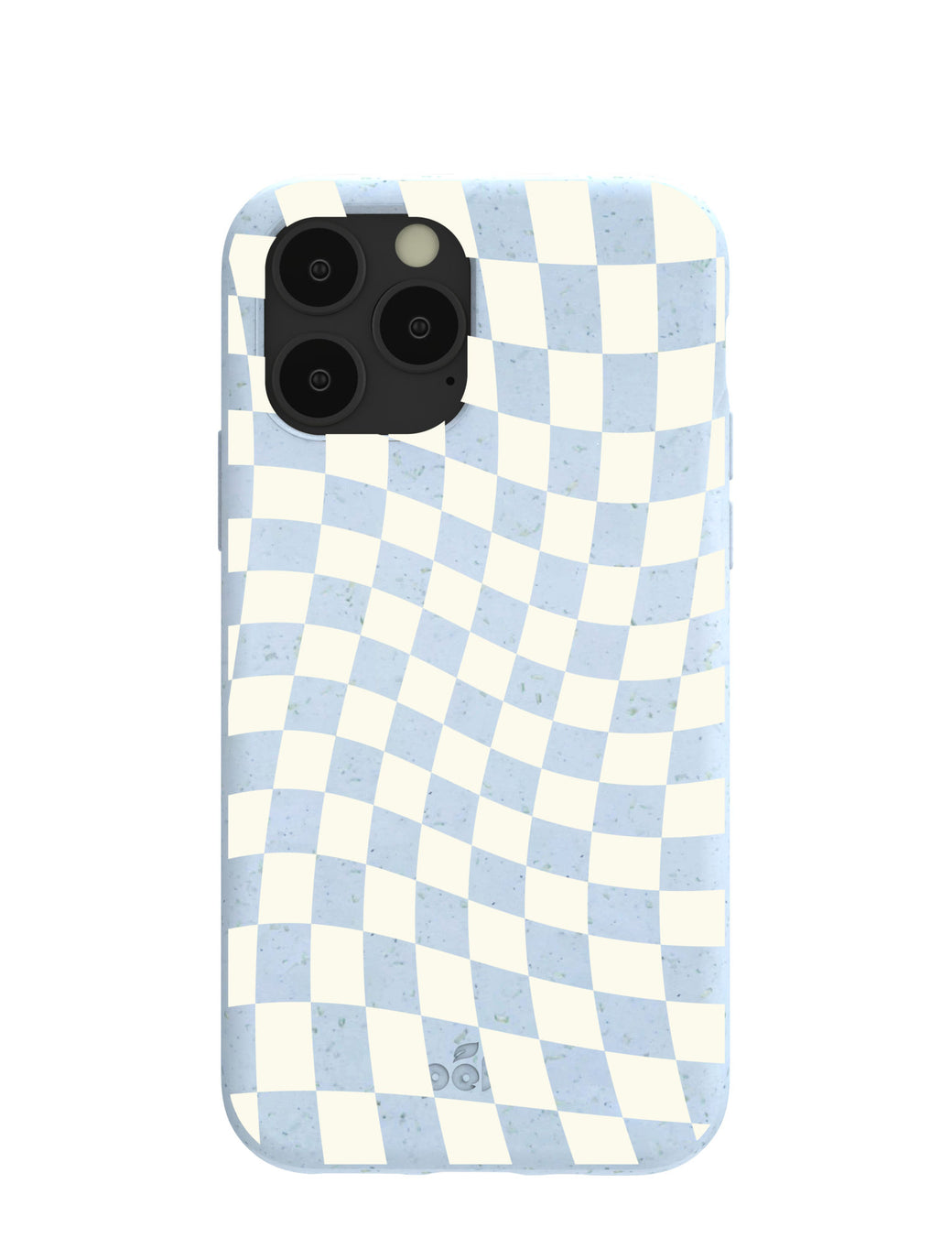 Powder Blue Warped Checkers iPhone 11 Pro Case