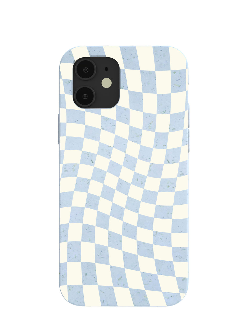 Powder Blue Warped Checkers iPhone 12/ iPhone 12 Pro Case
