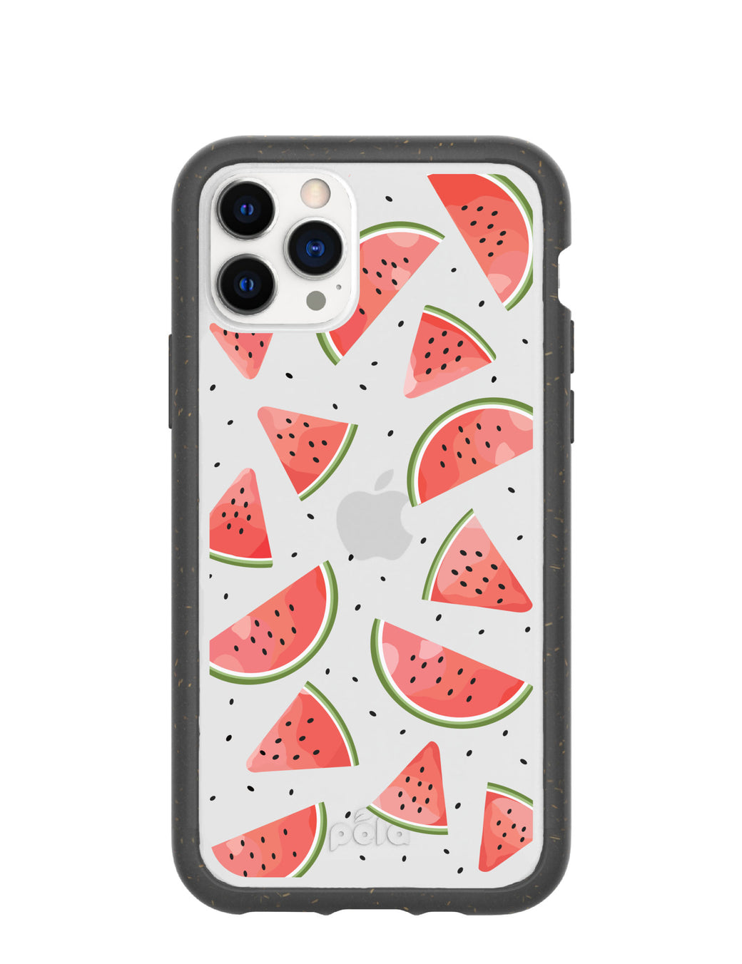 Clear Watermelon iPhone 11 Pro Case With Black Ridge