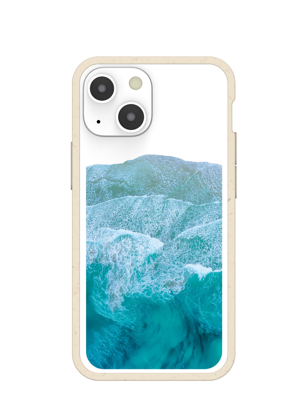 Clear Waves iPhone 13 Mini Case With London Fog Ridge