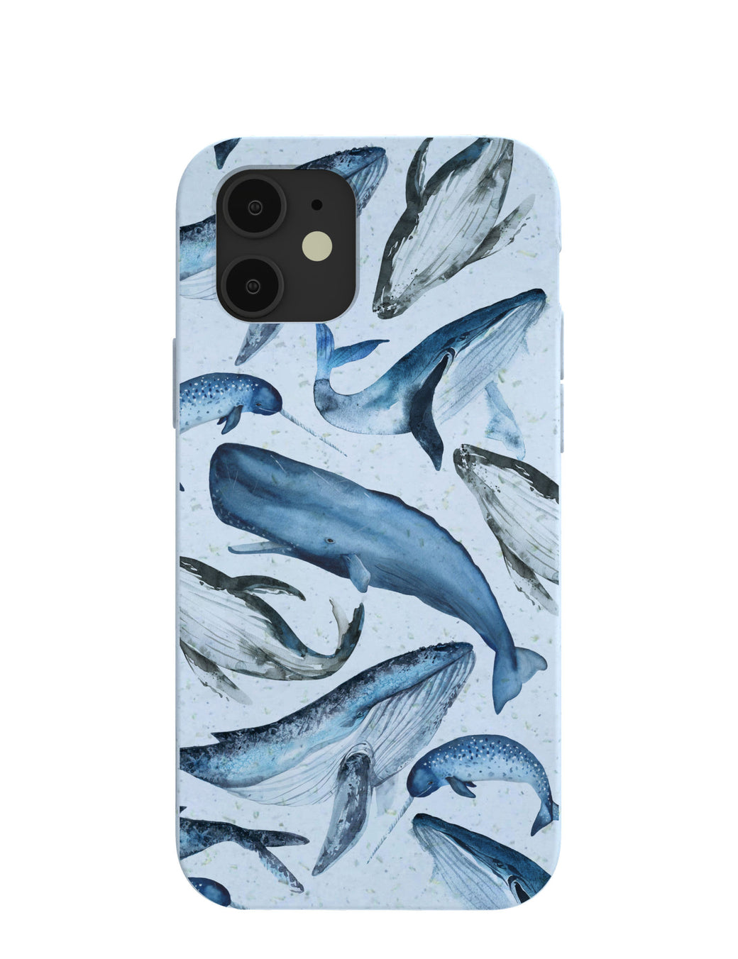 Powder Blue Whales iPhone 12/ iPhone 12 Pro Case