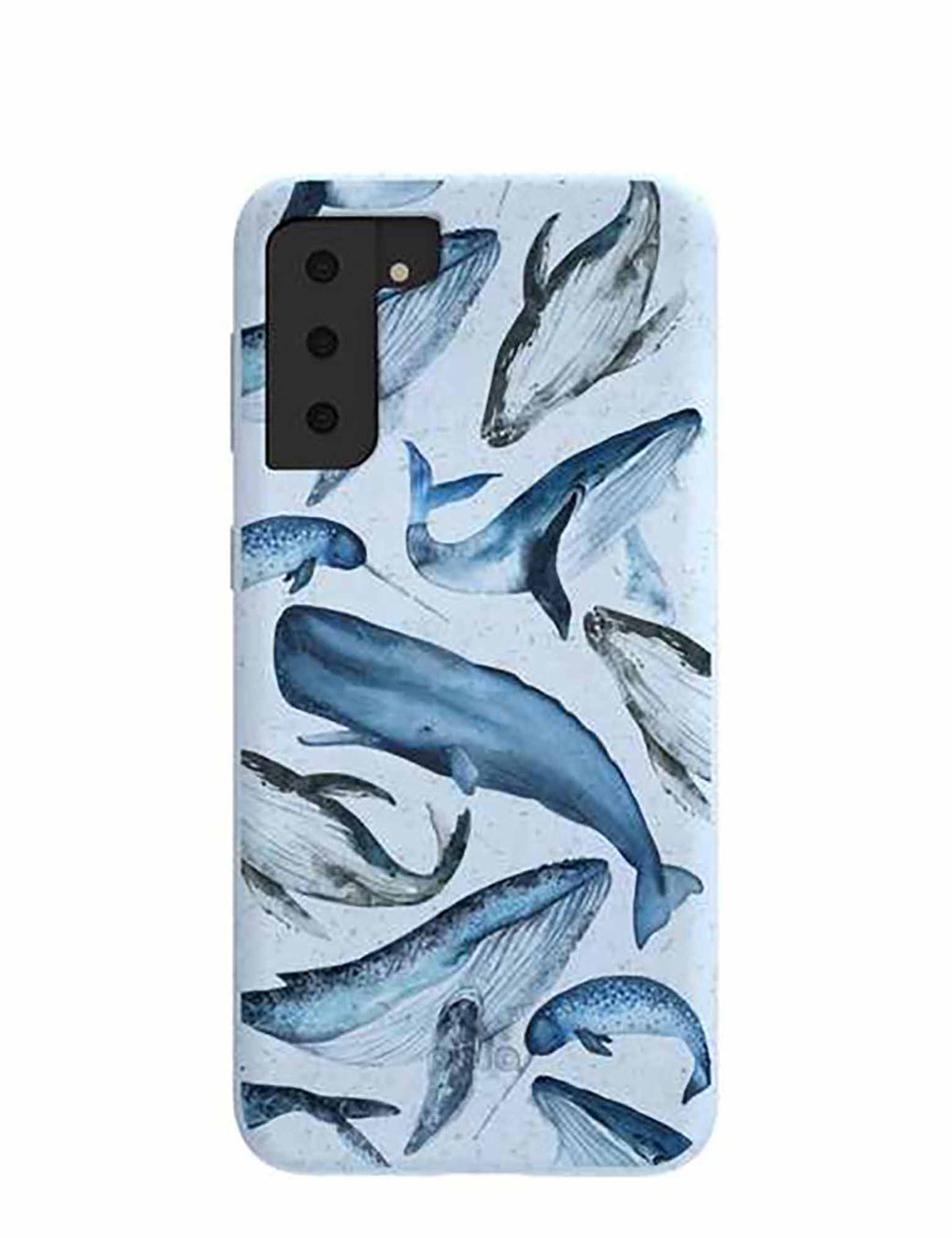Powder Blue Whales Samsung Galaxy S21+(Plus) Case