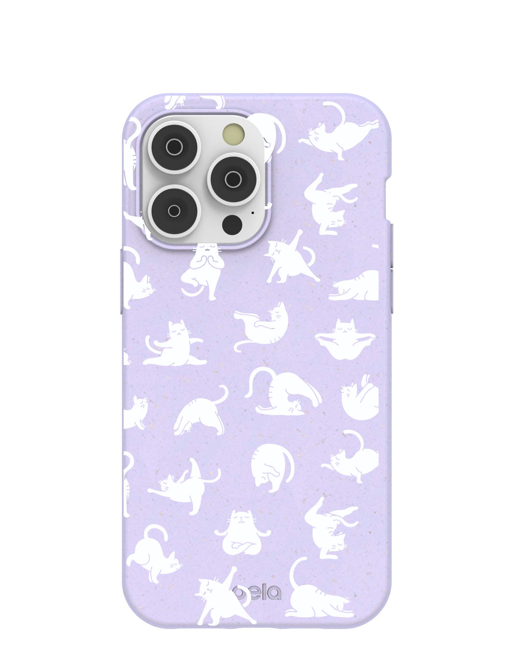 Lavender Yoga Cat iPhone 14 Pro Max Case with MagSafe Module