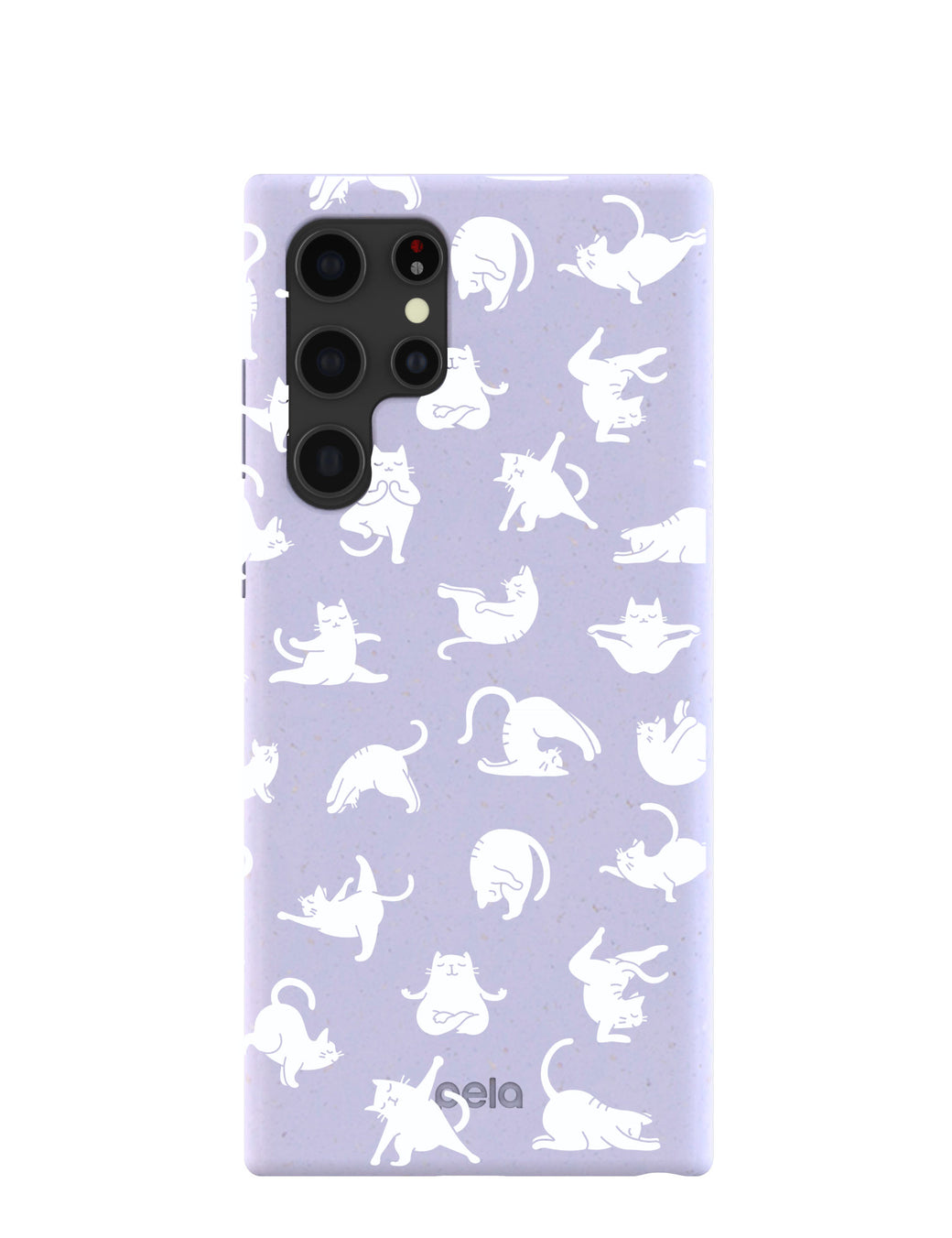 Lavender Yoga Cat Samsung Galaxy S22 Ultra Case