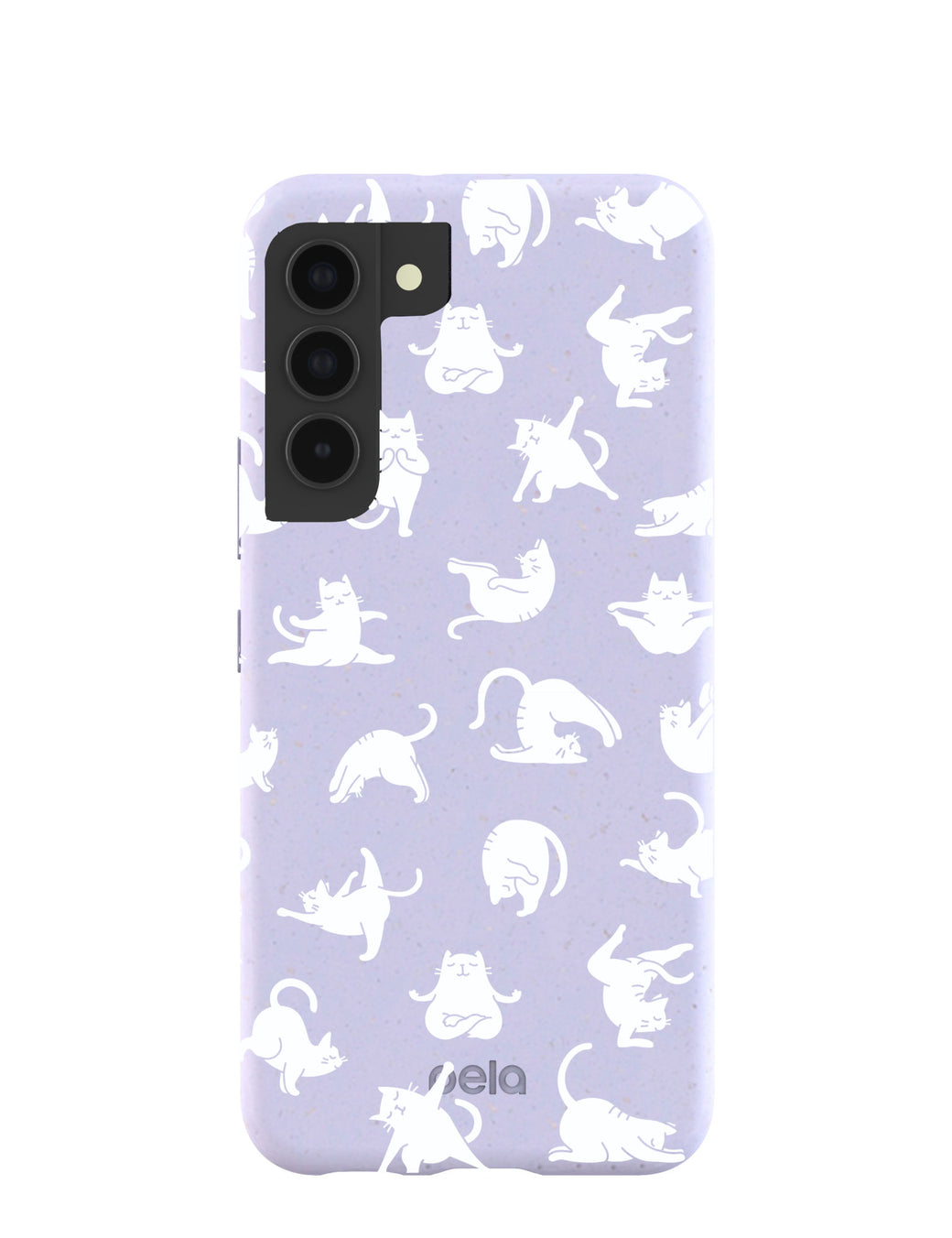 Lavender Yoga Cat Samsung Galaxy S22 Case